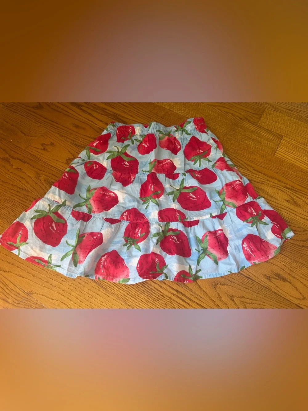 Gymboree Strawberry Skirt Sz 5 & Love Sweet Top Sz 6 Girls Set